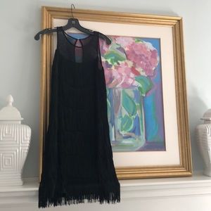 White House Black Market Fringe Party Dress